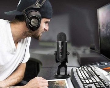 BLUE YETI BLACKOUT mikrofon pojemnościowy studyjny