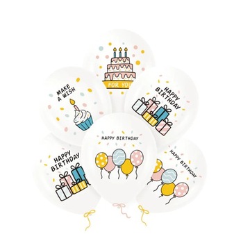 Balony lateksowe Happy Birthday