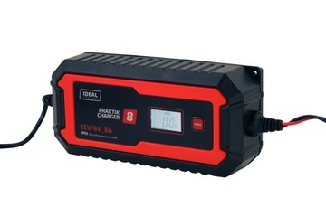 ИДЕАЛЬНЫЙ АВТОМОБИЛЬНЫЙ ВЫПРЯМИТЕЛЬ PRAKTIK CHARGER 8, 6В 12В, 2А/2-8А