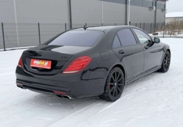 Mercedes Klasa S W222 Limuzyna wersja długa AMG S 63 AMG 585KM 2017 Mercedes-Benz Klasa S 4x4 S63 AMG 5.5 Benz 585 KM 2017r Bezwypadkowy Wa, zdjęcie 3