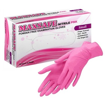 Rękawiczki jednorazowe nitrylowe MaxSafe S 100szt