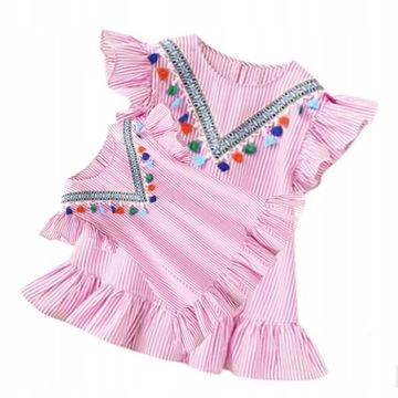 ZESTAW WAKACYJNA SUKIENKA PASKI BOHO MAMA I CÓRKA