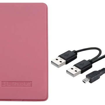 Корпус для внешнего жесткого диска 2,5 дюйма, 480 МБ/с, USB 2.0, игровой корпус, розовый корпус для жесткого диска