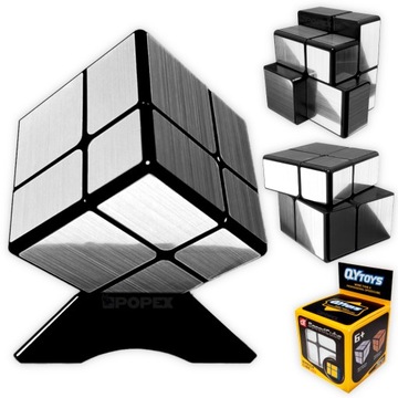 KOSTKA MIRROR 2x2 - ZABAWKA GRA EDUKACYJNA PREZENT DLA DZIECI + PODSTAWKA