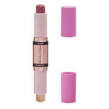 Revolution Blush Highlight Stick Róż I Rozświetlacz W Sztyfcie - Mauve Glow