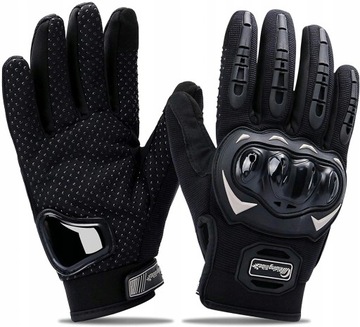 RĘKAWICE MOTOCYKLOWE HUSAR M BLACK PRO NA MOTOR
