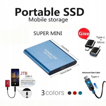 ВНЕШНИЙ твердотельный диск TOSHIBA SSD 2,5 дюйма, 4 ТБ, USB 3.0