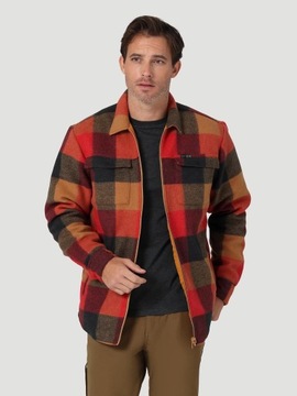 WRANGLER FLEECE SHIRT AURA ORANGE W5C6ER17F 4XL