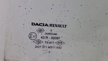 DACIA LOGAN I 05R SKLO (OKNO) DVEŘE ZADNÍ LEVÝ 4D