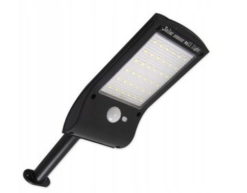 Lampa LED solarna slim 36xSMD czujnik PIR +uchwyt
