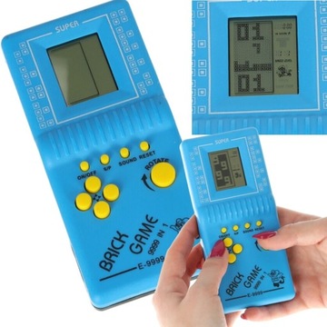 Tetris niebieski gra elektroniczna