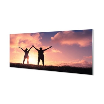 Nowoczesny panel kuchenny Ludzie zachód 125x50 cm