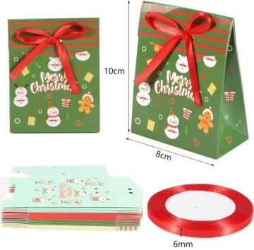 Рождественский календарик Рождественские мешочки Адвент обратный отсчет DIY коробки