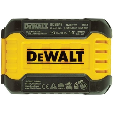 DeWALT DCB547 Аккумулятор 54/18 В 3/9 Ач FlexVolt