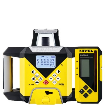 NIWELATOR LASEROWY NIVEL NL740 DIGITAL MC-1DKLAMRY