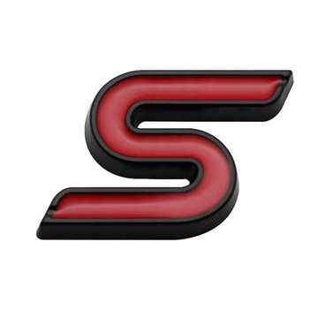 EMBLEMAT Ford S-CzerwonyCzarny
