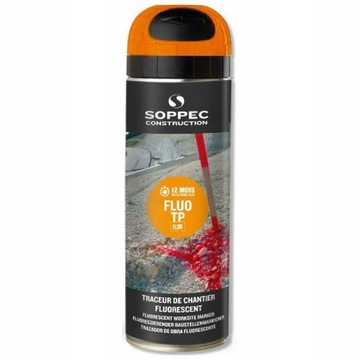 SOPPEC FLUO TP SPRAY FARBA GEODEZYJNA POMARAŃCZOWA