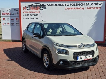 Citroen C3 III Hatchback 1.2 PureTech 68KM 2017 Citroen C3 1.2 Benzyna Perłowy lakier Klimatyzacja Zadbany Zamiana FV-Marża