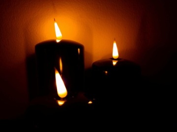 СВЕЧА-ВСТАВКА LED СВЕЧА ЭЛЕКТРИЧЕСКАЯ С ЭФФЕКТОМ ПЛАМЕНИ ВОСК 7X18CM ЧЕРНАЯ