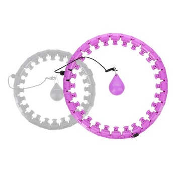 HULA HOP С ВЕСОМ HHW12, размер XXL, фиолетовый SMART WHEEL TRAINING SPORT