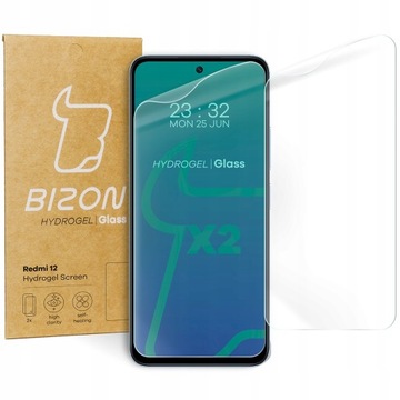 Folia hydrożelowa na ekran Bizon do Redmi 12, 2 sztuki