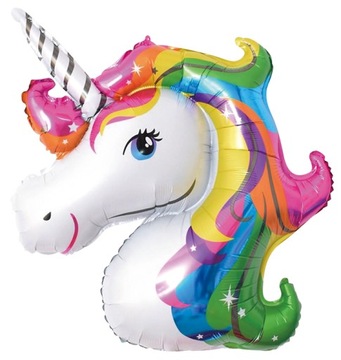 BALON FOLIOWY MAGICZNY JEDNOROŻEC TĘCZOWY 29x46cm