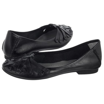 Buty Damskie Balerinki Skórzane Maciejka 01358-01 Czarne