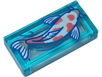 LEGO 3069bpb1167 1x2 TILE Ryba Rybka Karp Koi (1g)