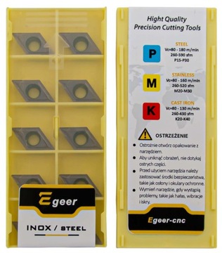 PŁYTKI WĘGLIKOWE DCMT11T304 EX9030 INOX10 szt.