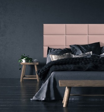 Розовая мягкая панель 60x30 см