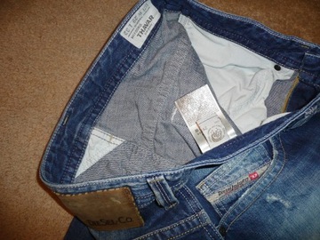 Spodnie dżinsy DIESEL W29/L32=42/108cm jeansy