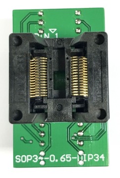 Адаптер SSOP30 (R=0,65 мм/Ш=250 мил)-PDIP30 ZIF
