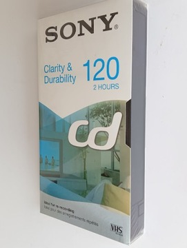 КАССЕТА VHS SONY 120 НОВАЯ + БЕСПЛАТНО