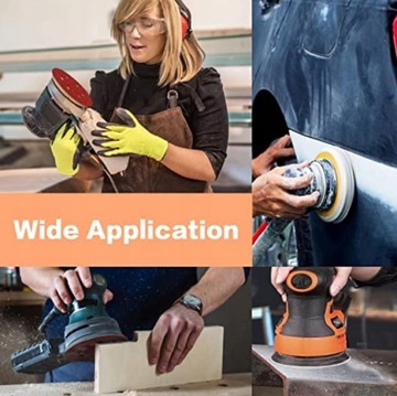 ШЛИФОВАЛЬНЫЕ ДИСКИ БУМАЖНЫЕ С ОТВЕРСТИЯМИ VELCRO 125 P40-P400