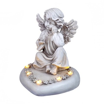 Ангел Большой фигур Ангел светодиод Znicz Heart 18cm