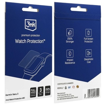Гидрогелевая защитная пленка 3 шт. 3мк Защита часов для GARMIN VENU 3