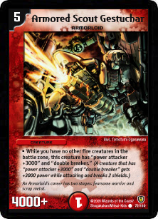 *DM-06 DUEL MASTERS - ARMORED SCOUT GESTUCHAR - !!