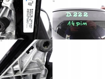 AUDI A8 4H0 4H1 D4 13-17 FACELIFT ZRCÁTKO VNĚJŠÍ PRAVÉ KAMERA 14+1PIN 4N4N