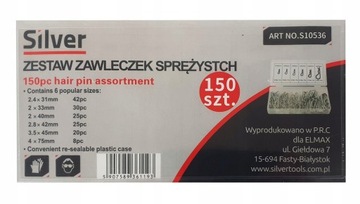 НАБОР ПРУЖИННЫХ ШПИЛЬКОВ, 150 ШТ.
