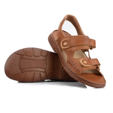 КОЖАНЫЕ САНДАЛИИ МУЖСКИЕ LUKPOL 812 ПОЛЬСКАЯ КОЖА 40