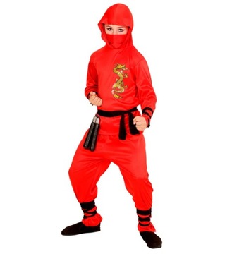 STRÓJ NINJA CZERWONY JAPONIA WOJOWNIK 128