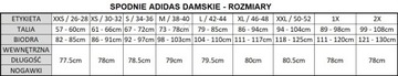 Spodnie Damskie adidas H09426 3 STRIPES Czarne 40