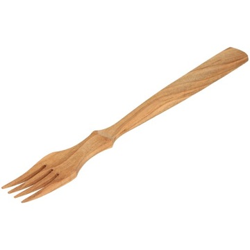 Drewniany widelec z czereśni, łyżka 25cm EKO