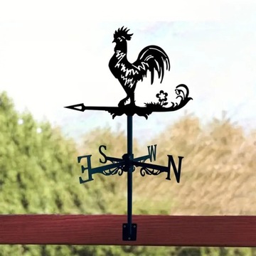 Kogut Weathervane Kurczak Dekoracja wiatrowskazu Metalowy wiatrowskaz Wiatr