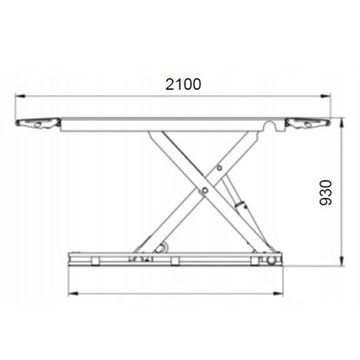 Мобильный ножничный подъемник Nitromac SS3500 3500 кг