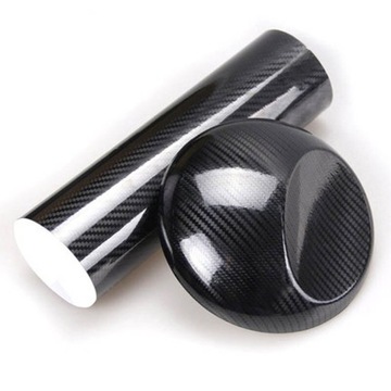 ФОЛЬГА УГЛЕРОДНЫЙ ШПОН ГЛЯНЦЕВЫЙ ЧЕРНЫЙ ЧЕРНЫЙ КАПОТ КРЫША АВТОМОБИЛЯ