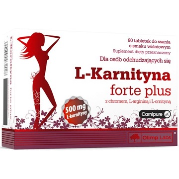 Olimp L-Karnityna Forte Plus wiśnia odchudzanie 80