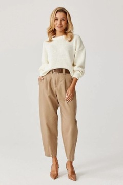 SWETER DAMSKI SWETEREK KOBIECY CIEPŁY GIGI OFF WHITE UNIWERSALNY