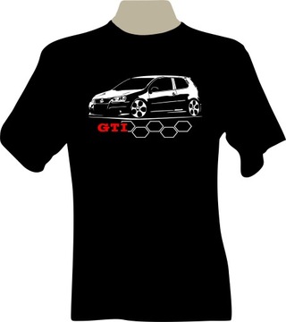 KOSZULKA T-shirt z nadrukiem fana VW GOLF GTI MK5