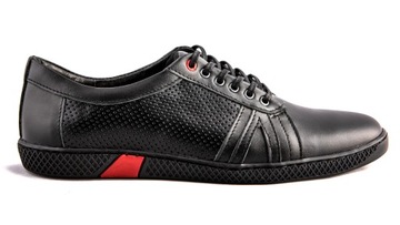 Półbuty męskie POLSKIE buty skórzane szyte 45